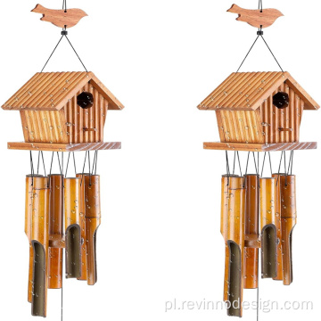 Birdhouse Wind Jimes do Outdoor Yard Decor Gardening